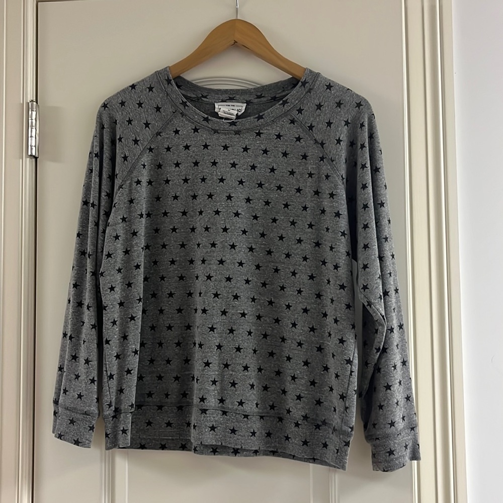 Target Gray Crewneck with Black Stars Size Medium